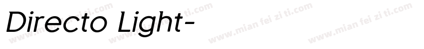 Directo Light字体转换